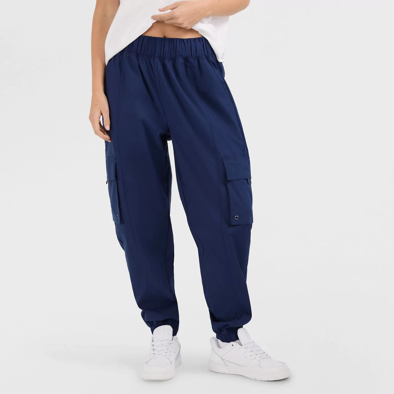 Women's Champion® Woven Cargo Pants, Size: Medium, Sail Away Blue | Kohl's