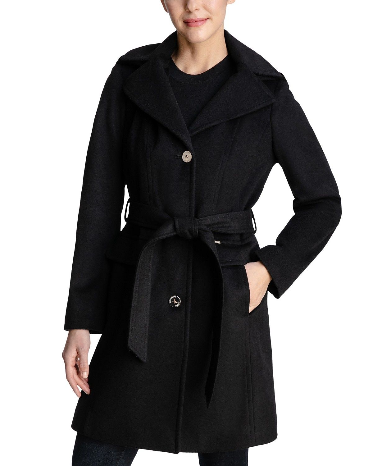 Michael Kors Hooded Belted Walker Coat, Created for Macy's & Reviews - Coats & Jackets - Women - ... | Macys (US)