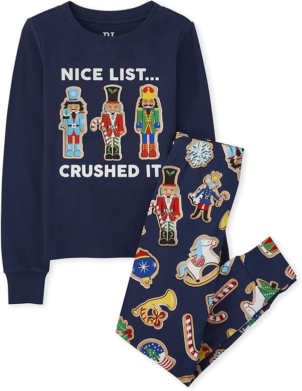 The Children's Place Family Matching Christmas Holiday Pajamas Sets, Snug Fit 100% Cotton, Adult,... | Amazon (US)