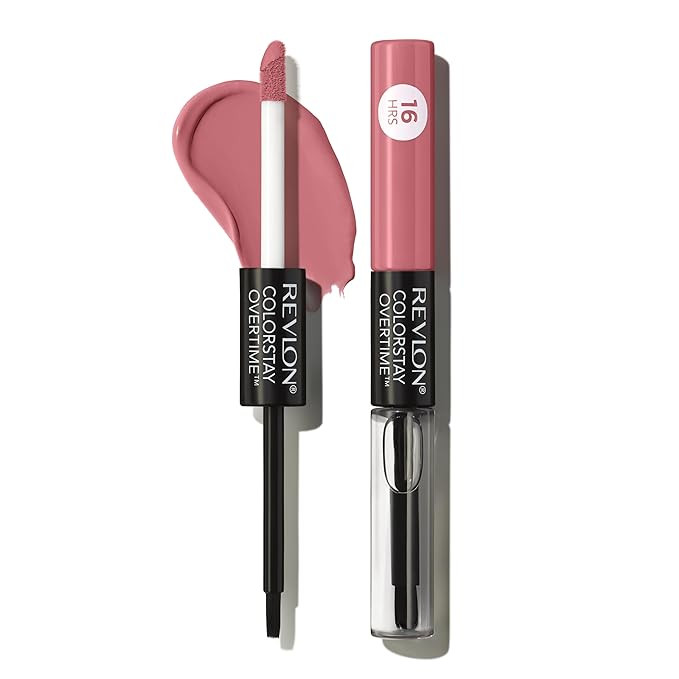 Revlon Liquid Lipstick with Clear Lip Gloss, ColorStay Overtime Lipcolor, Dual Ended with Vitamin... | Amazon (US)