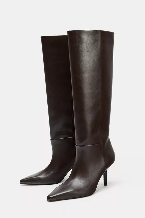 POINTED TOE HEELED BOOTS | Zara Canada