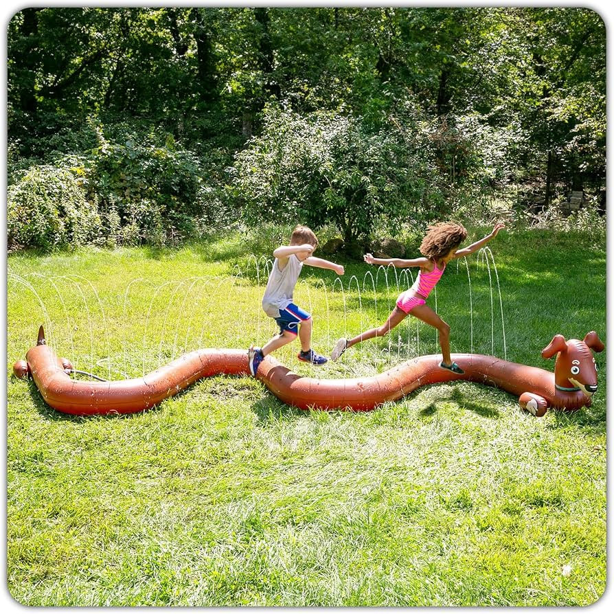 BigMouth Inc. Long Dog Inflatable Sprinkler, Fun Summer Backyard Water Games & Splash Toy for Kid... | Amazon (US)