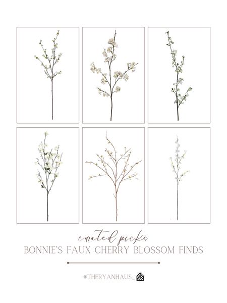 Faux cherry blossom stems for spring! I love styling cherry blossom stems or branches in our home for the spring season. All of these are beautiful options and range in price points from $3 and up! 

#LTKSeasonal #LTKstyletip #LTKhome