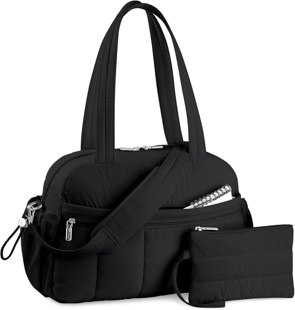TOPDesign Travel Duffel Bag for Women, Puffer Gym Bag Sports Tote with Wet Pocket, Carry On Weeke... | Amazon (US)