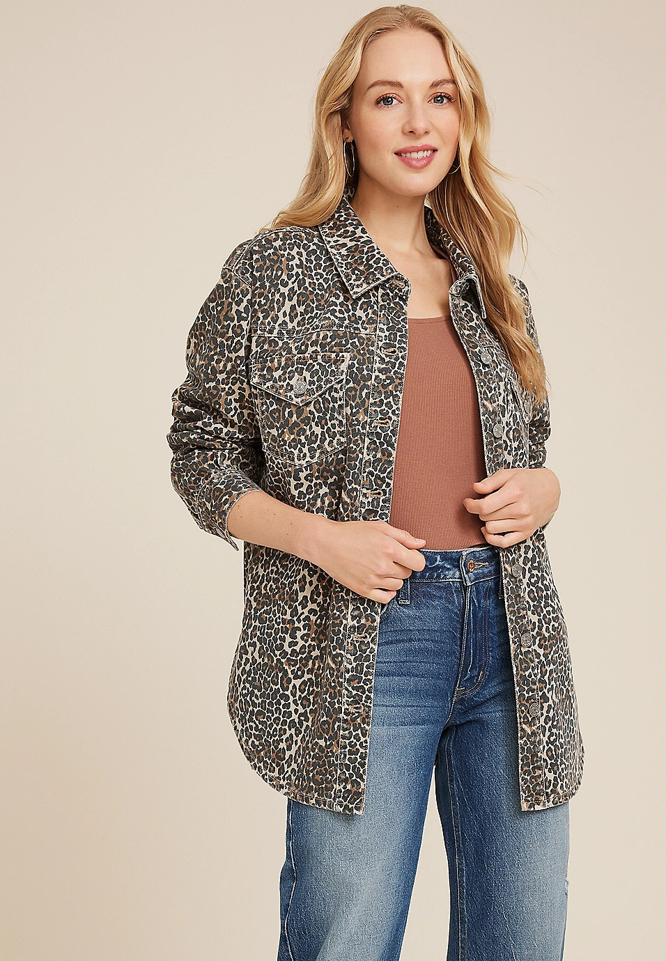 Leopard Oversized Shacket | Maurices