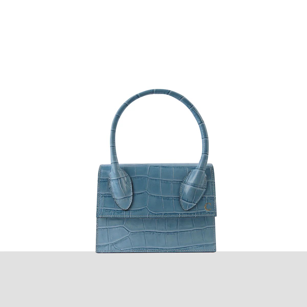 Sky Blue Croc Palm Springs Grab Bag | Azurina