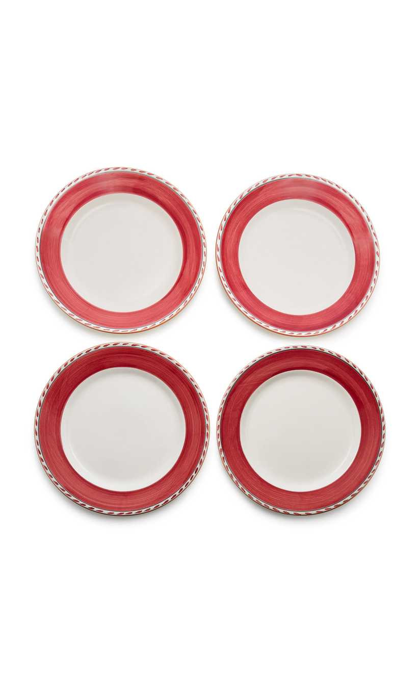 Set-Of-Four Porcelain Dinner Plates | Moda Operandi Global