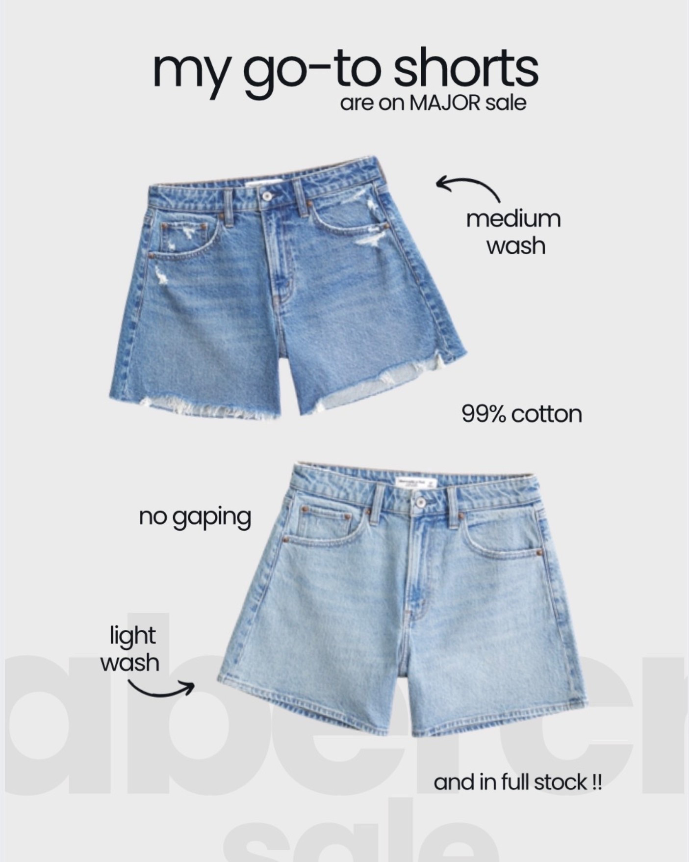 the high rise dad short is my favorite style from @abercrombie !! i have both of these washes and i LOVE them! 

they have the CURVE LOVE version as well if you have more of a smaller waist and struggle with gapping!

so for clarity, they have 2 versions of the same High rise dad short — one is curve love and one isn’t! i usually get the curve love but the regular also work for me just fine

#LTKootd #LTKxAbercrombie #LTKgrwm