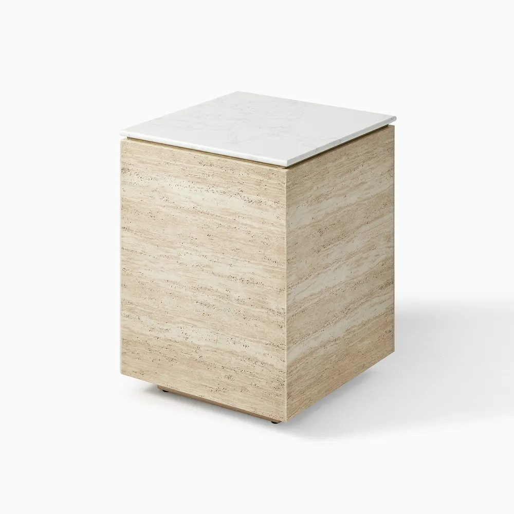 EXCLUSIVERenata 17" Travertine-Textured Side TableSHOP THE RENATA COLLECTIONSale$429$5494 Reviews... | Hernest