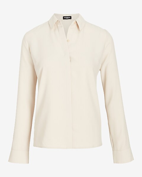 Solid Portofino Shirt | Express