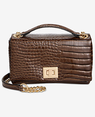 I.N.C. International Concepts Mini Ajae Croc-Embossed Shoulder Bag, Macy's Exclusive - Macy's | Macy's