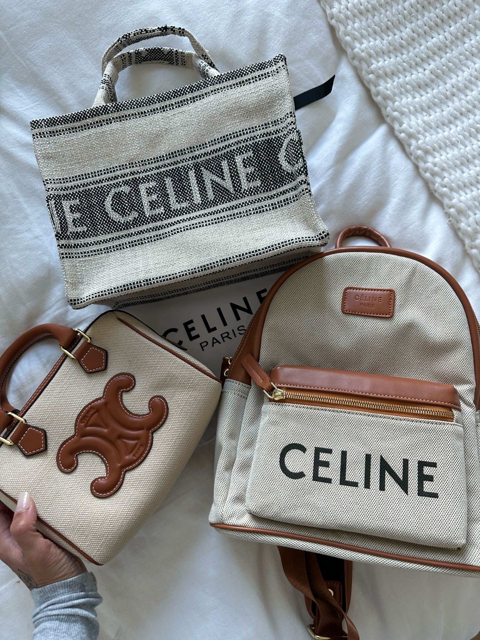 Celine Medium Raincoat Big Bag - Neutrals Totes, Handbags