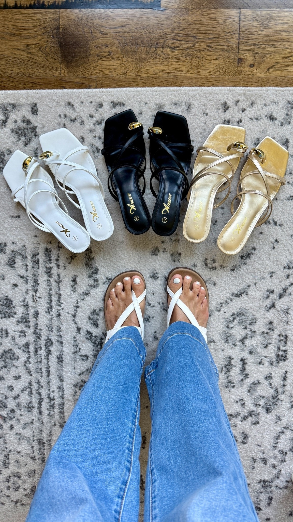 Hands down some of my favorite strappy sandals. They go with everything from denim jeans to trousers to dresses and skirts. And yes I’ve even worn them with shorts. 

#kittenheels #summersandals #summershoes
