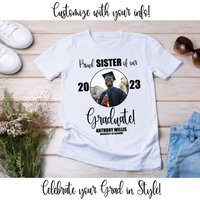 Personalized Family Graduation Shirt Class Of 2024, Grad With Photo, Gift For Grad, Party Decorations, Group Photo | Etsy (US)