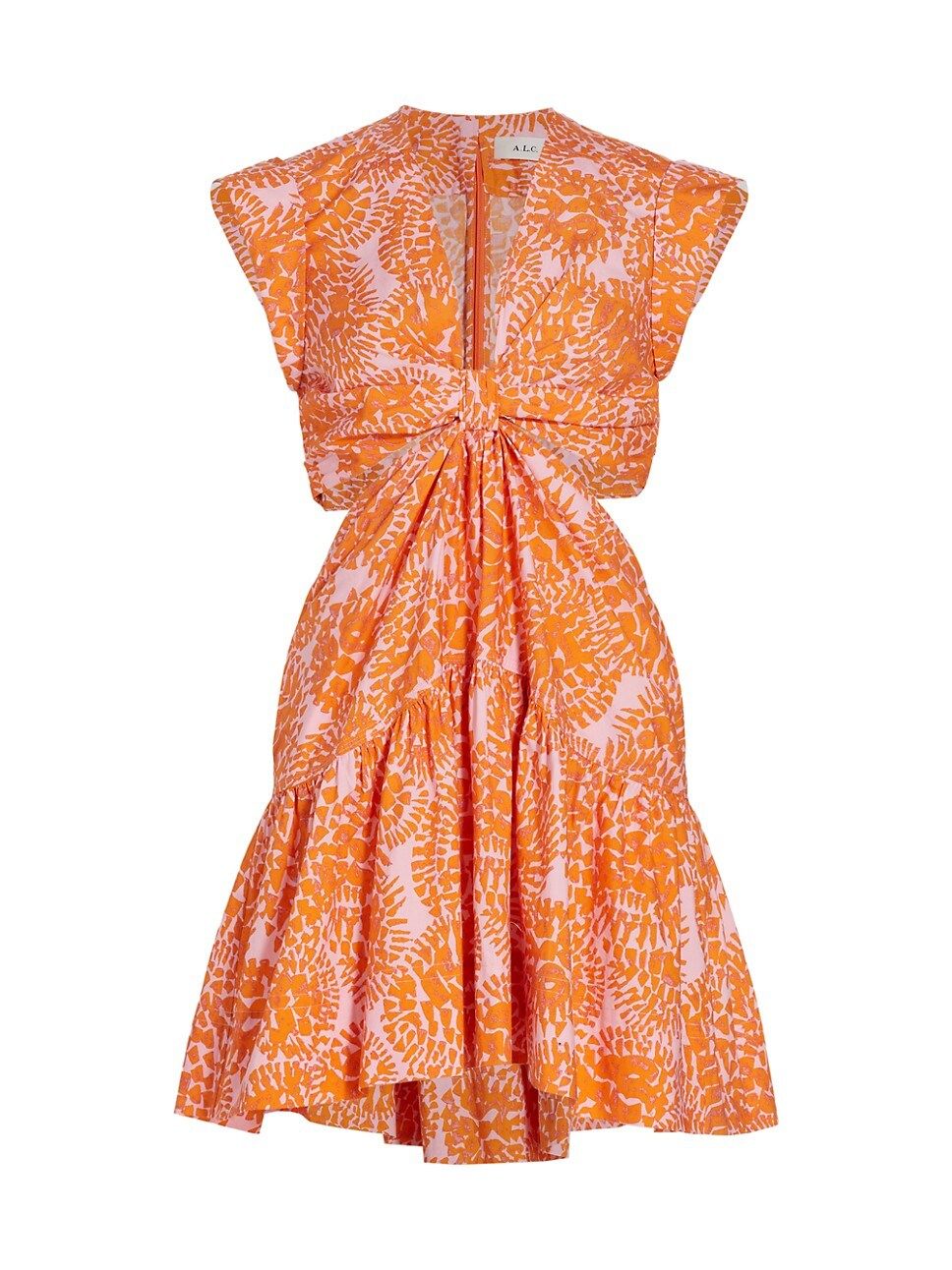 Lexi Cut-Out Printed Dress | Saks Fifth Avenue