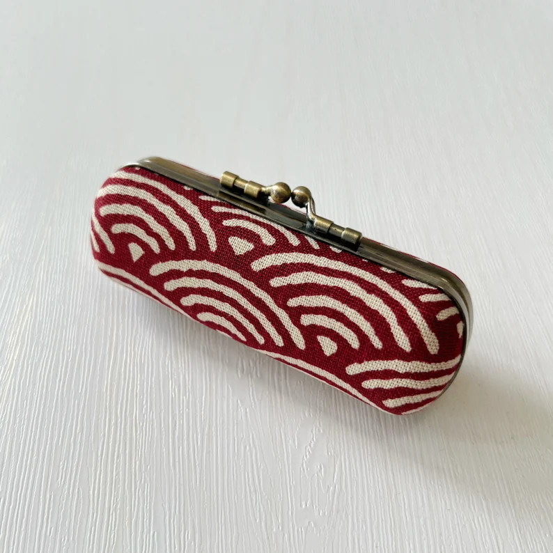 Handmade Lipstick Case Vintage Floral Lipstick Case With Mirror Vintage Kiss Lock Lipstick Case V... | Etsy (US)