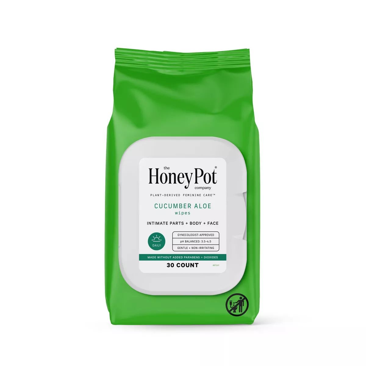 The Honey Pot Cucumber Aloe Wipes - 30ct | Target