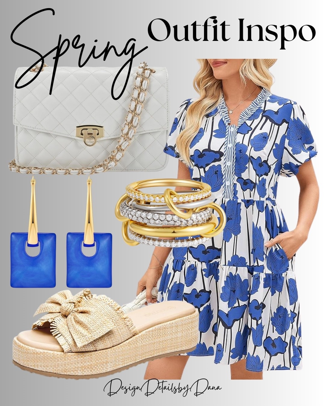 Spring outfit inspo from Amazon… the blue edit 💙

This blue floral dress is such a pretty find for the season and pairs perfectly with woven wedge sandals and simple accessories for an effortless, put-together look.

 The kind of outfit that works for so many occasions.

Perfect for:
💐 Easter
⛪ Church
🥂 Dinner with friends
💍 Afternoon weddings
🌸 Spring events

Just add a handbag and a few accessories and you’re ready to go. 
Linking the dress, wedges, and accessories so you can recreate the look.

#ltkfashion #amazonfashion #springdress #springstyle #easteroutfit #over50style

#LTKWorkwear #LTKgrwm #LTKWedding