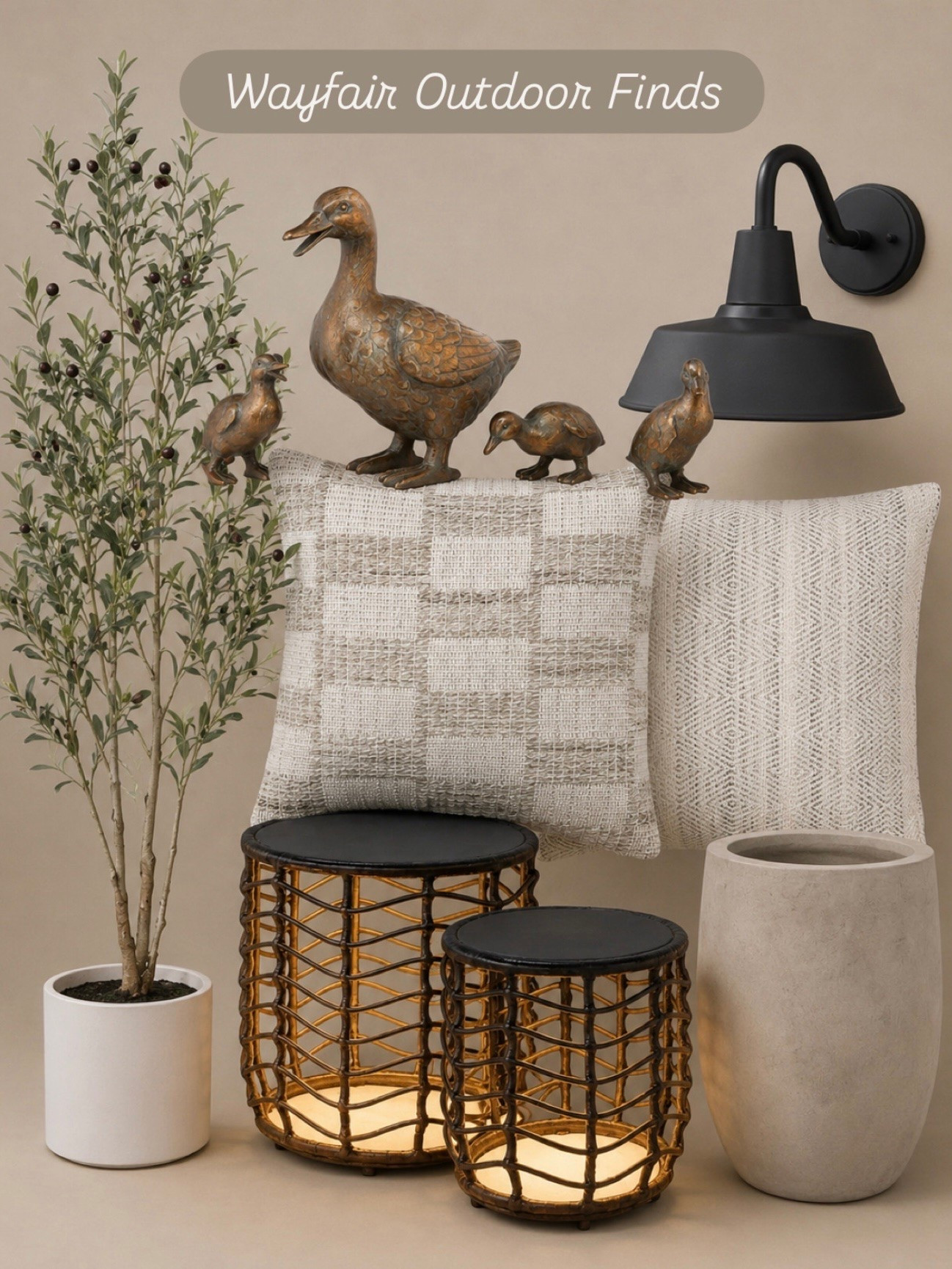 Wayfair Outdoor Finds ✨

These outdoor finds are the perfect blend of cozy texture and timeless charm 🤍 From the woven lanterns to the neutral pillows and classic black outdoor sconce, every piece adds warmth and character to your patio or porch styling.

Follow @farmtotablecreations on Instagram for more cozy home finds and trending decor.

#LTKHome #WayfairFinds #OutdoorDecor #PatioDecor #NeutralHome #CozyOutdoorSpace #ModernFarmhouse #OutdoorLiving #PorchDecor #OutdoorStyling #HomeDecorFinds #PatioSeason #NeutralDecor #OutdoorInspo #CozyHome

#LTKSaleAlert #LTKHome #LTKSeasonal