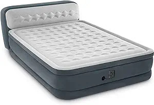 Intex Dura-Beam Deluxe 18 Inch Queen Sized Air Mattress Comforting Bed with Built in Electric Pum... | Amazon (US)