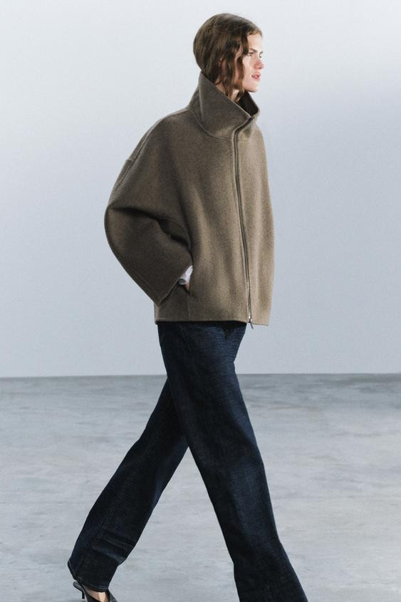 WOOL-BLEND SHORT COAT - ZW COLLECTION | Zara US