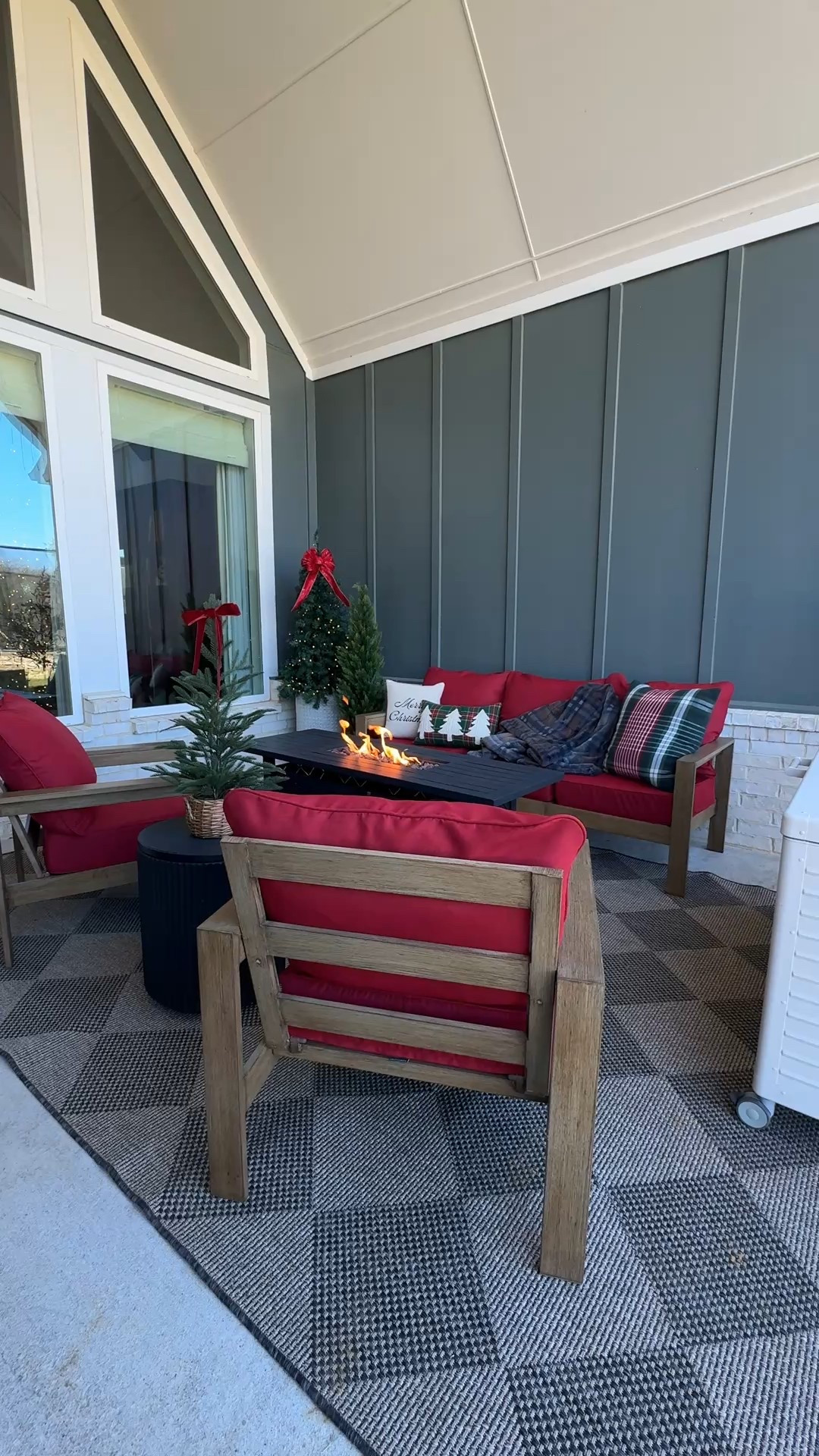 Porch, outdoor space, fire pit, holiday decor, outdoor rug

#LTKHome #LTKHoliday #LTKSeasonal