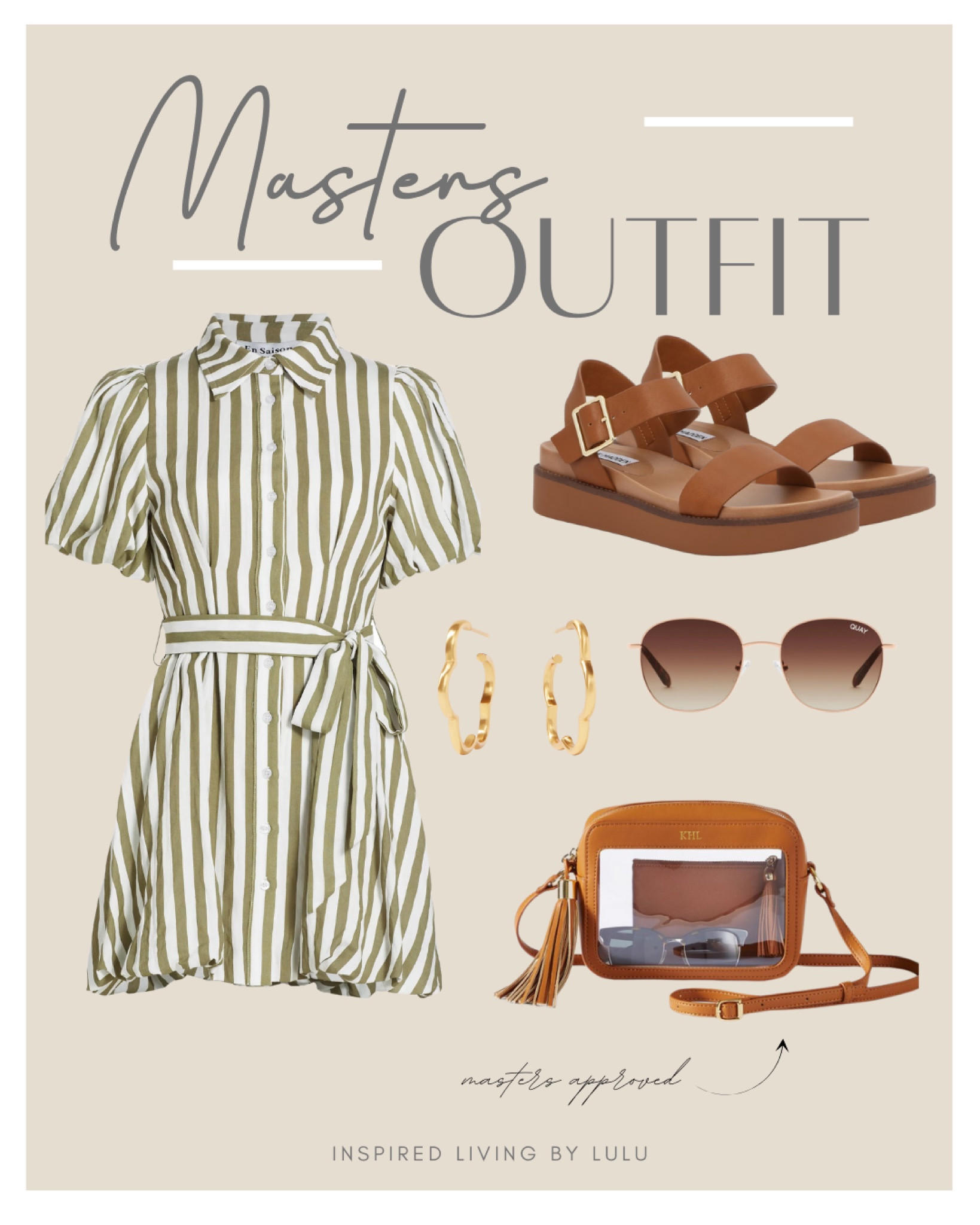 It's April! Which means...the Masters Tournament is right around the corner! Check out this cute striped dress from Saks!

Masters Tournament Outfit | Women’s Golf Tournament Outfit | Cute Golf Outfit | Green Dress | Augusta National | Masters Tournament Party | Quay Sunglasses | Stadium Approved Bag
#masterstournament #masterstournamentoutfit	

#LTKstyletip #LTKSeasonal #LTKtravel