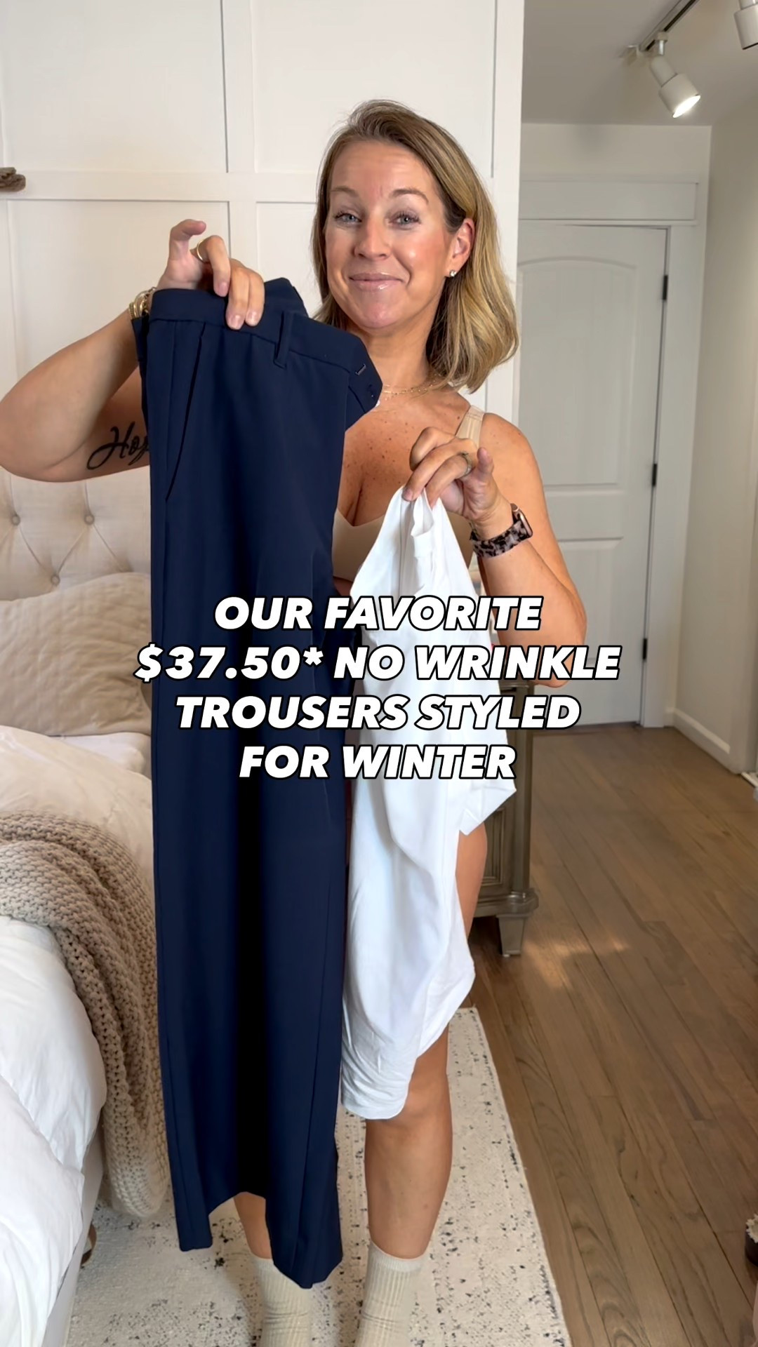 I thought it would be fun to style our favorite trousers for winter and they are on sale right now for $37.50 if you have the card otherwise they are still only $50 which is an amazing deal! I wear a 10 regular and I am normally in between an eight and a 10 depending on the size, the regular is a 30 inch enzyme so they hit the floor perfectly. They are great for flats or to wear it with a small kitten heel or booty. My T-shirt is next level buttery soft with good stretch. It’s thick quality and polished and I am in a size medium. The sweater is a large because I wanted extra slouch when I wear it, but it is great for layering and it is a super soft cashmere for an incredible price!


#LTKWorkwear #LTKFindsUnder50 #LTKootd