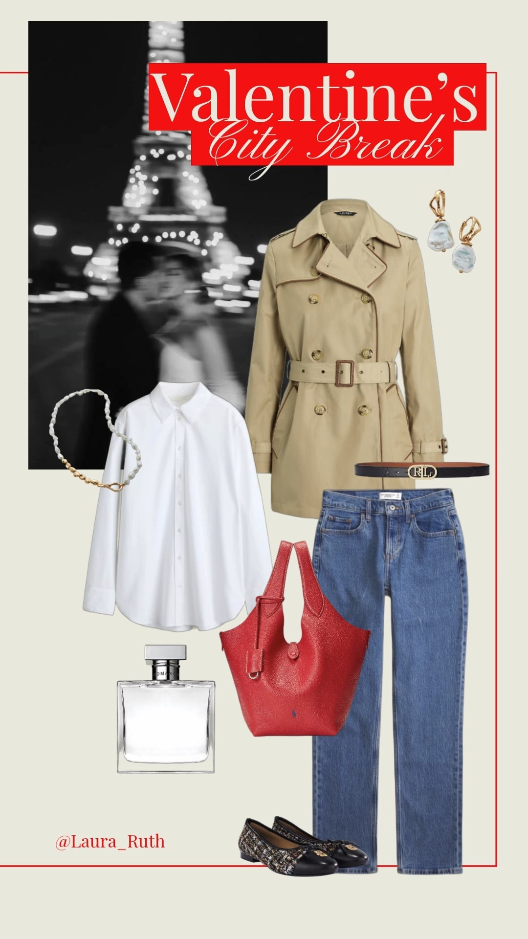 Romantic city break style ❤️ timeless trench, soft neutrals, denim classics & Parisian elegance. valentines, Valentine’s Day, valentines outfit 

#LTKuk #LTKdatenight #LTKjeans