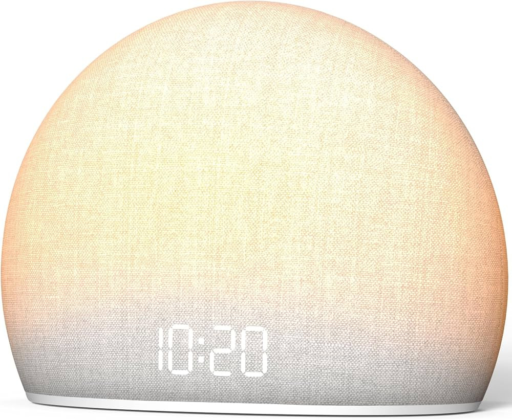 Housbay Sunrise Alarm Clock, White Noise Sound Machine, Cozy Light, Nature Sounds, Dimmable Clock... | Amazon (US)
