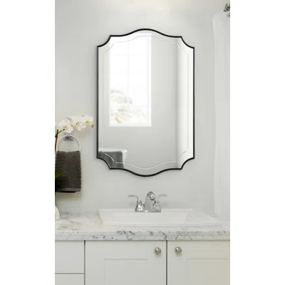 Koeppe Scalloped Wood Framed Wall Mounted Accent Mirror | Wayfair North America