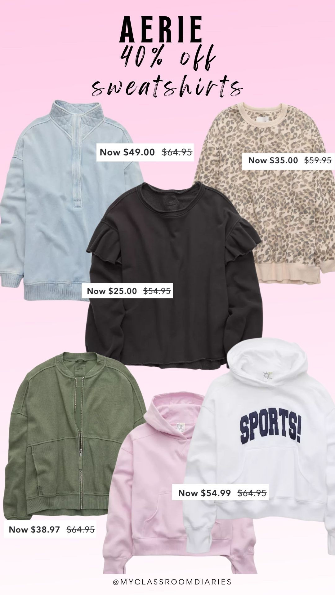 Sweatshirt season is coming!! Love these styles from Aerie- all 40% off today! 

#LTKActive #LTKSaleAlert