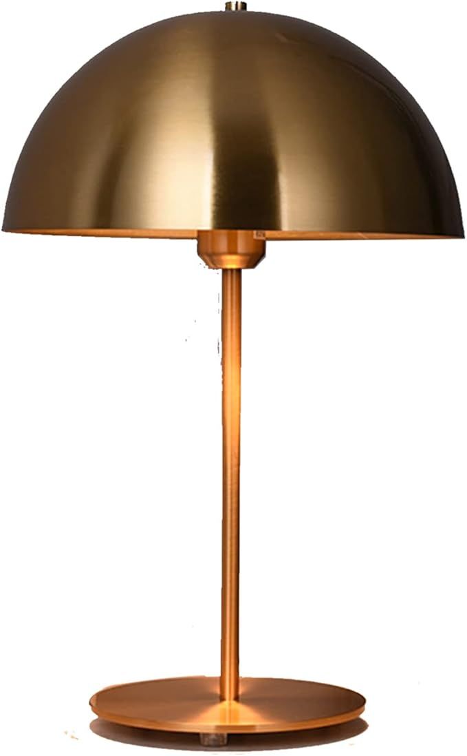 Soutas Mushroom Table Lamp Mid Century Modern Gold Desk Lamp Contemporary Mushroom Shape Nightsta... | Amazon (US)
