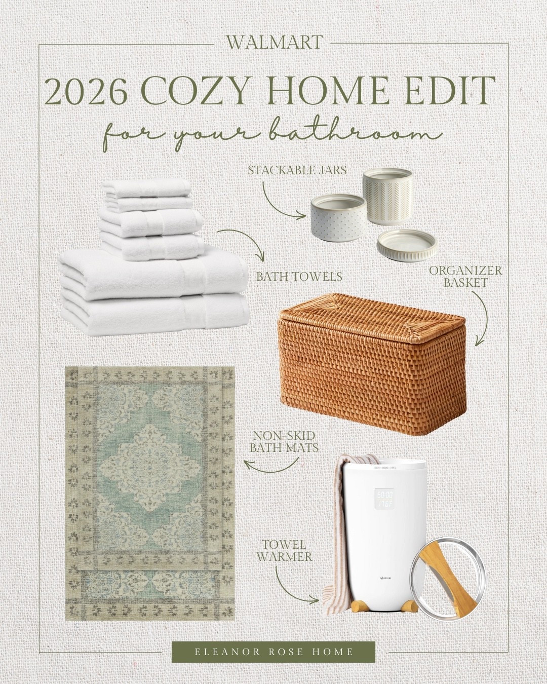 Walmart cozy home edit for your bathroom.

#LTKHome