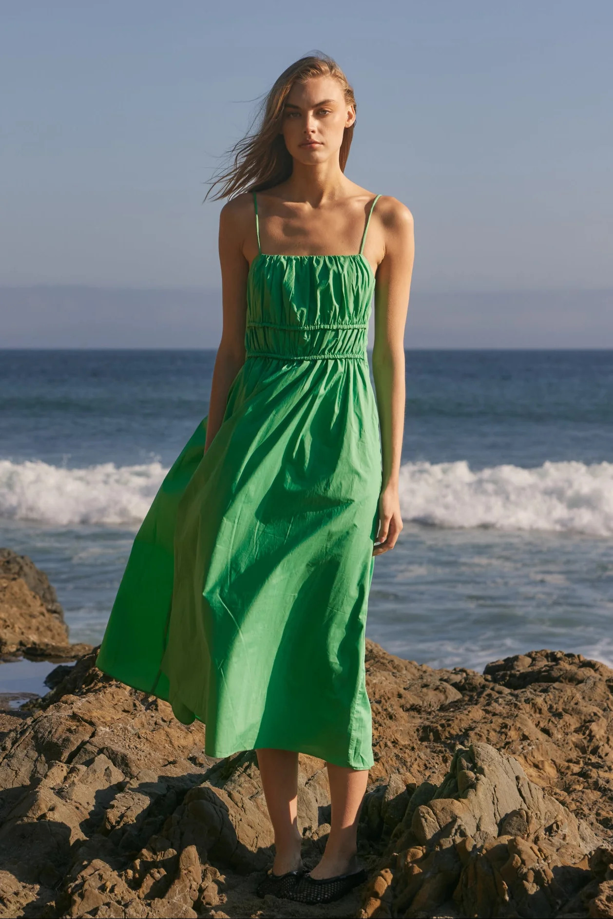 Striped Sleeveless Maxi Dress | English Factory | English Factory