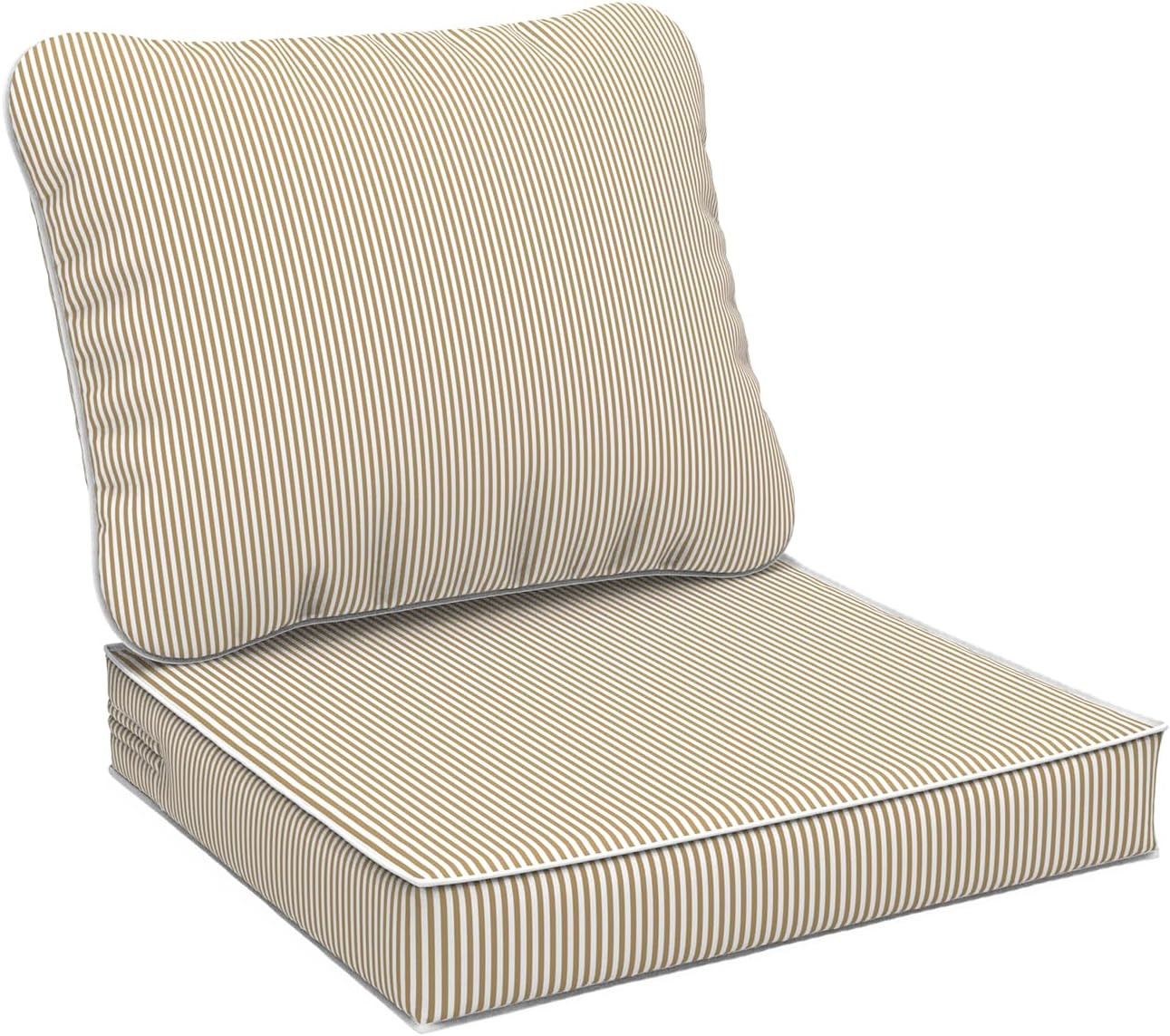 Outdoor Deep Seat Cushions Set 24 x 24 Inch for Patio Furniture,Water Resistant Chair Cushions Re... | Amazon (US)