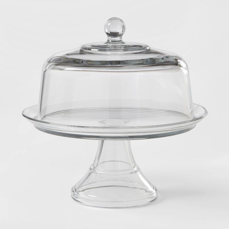 Classic Glass Cake Stand with Dome - Threshold™ | Target