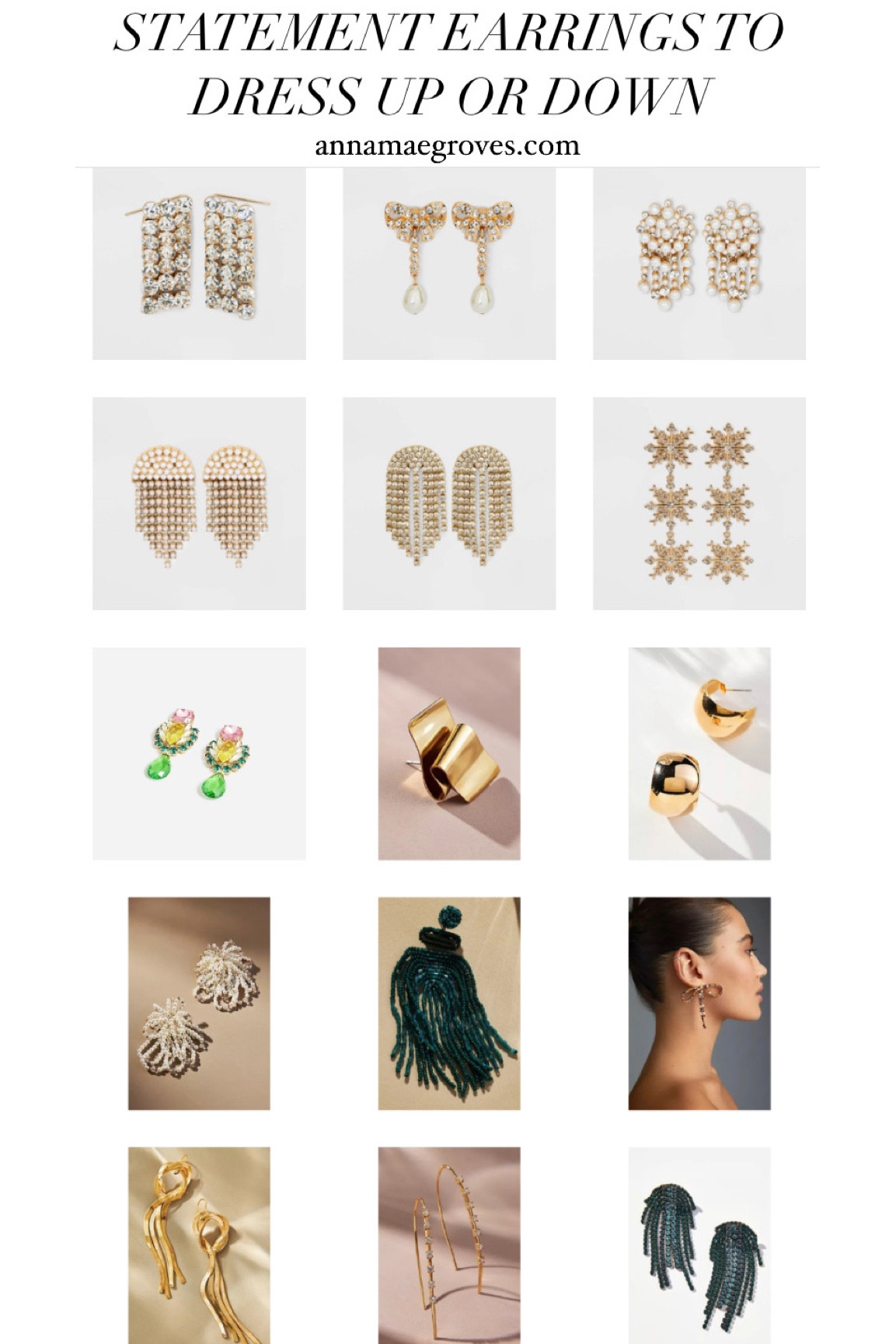 Statement earrings to dress up or down! Great gift idea too :)

#LTKHoliday #LTKSeasonal #LTKGiftGuide