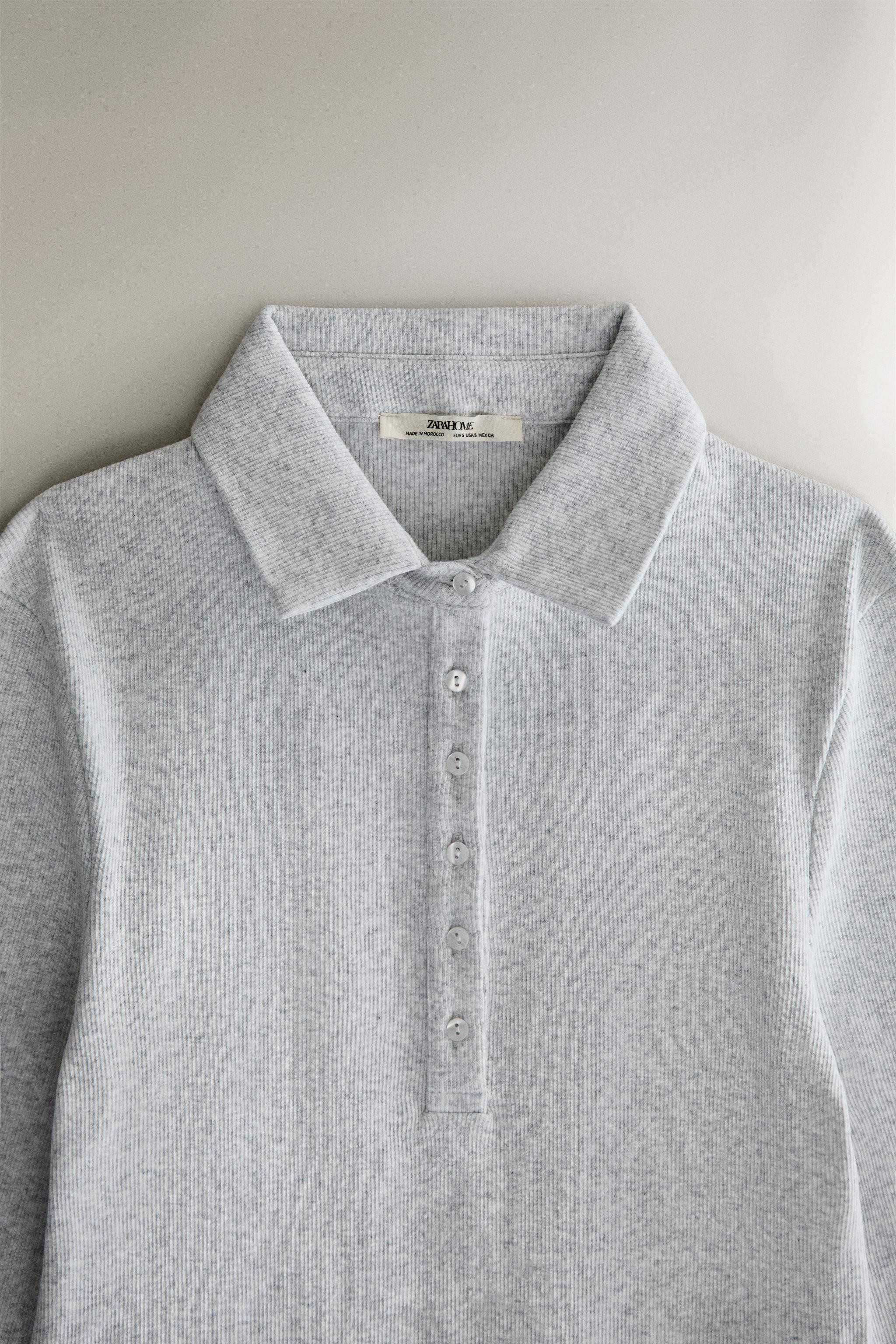 LONG SLEEVE POLO T-SHIRT | Zara UK