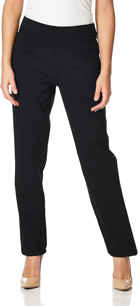 Briggs New York Women's Super Stretch Millennium Welt Pocket Pull on Career Pant, Black, 16 at Am... | Amazon (US)