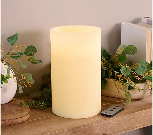 Home Reflections Flameless 6" x 10" Jumbo Candle | QVC