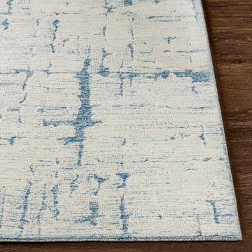 Louvre Wool Blue Rug | Burke Decor