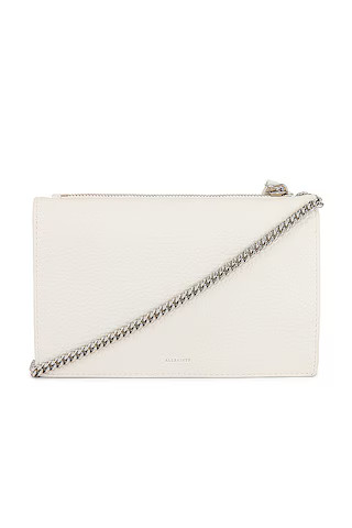 ALLSAINTS Fetch Chain Crossbody Wallet in Warm White from Revolve.com | Revolve Clothing (Global)