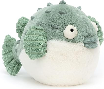 Jellycat Pacey Pufferfish Stuffed Animal, 7 inches - Ocean & Sea Plush Toy - Classic Children's G... | Amazon (US)