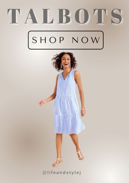 Effortless and breezy: Best seller alert! The Linen Swing Dress in Surf Stripe is your perfect go-to for warm-weather days. Pair it with sandals and a sun hat for a laid-back daytime look, or dress it up with wedges and a statement necklace for an evening out.

#LTKOver40 #LTKSeasonal #LTKStyleTip