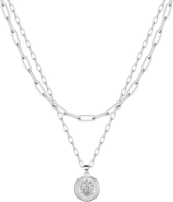 Turandoss Dainty Gold Choker Necklaces for Women - 14K Gold Plated Handmade Medallion Snake Link ... | Amazon (US)