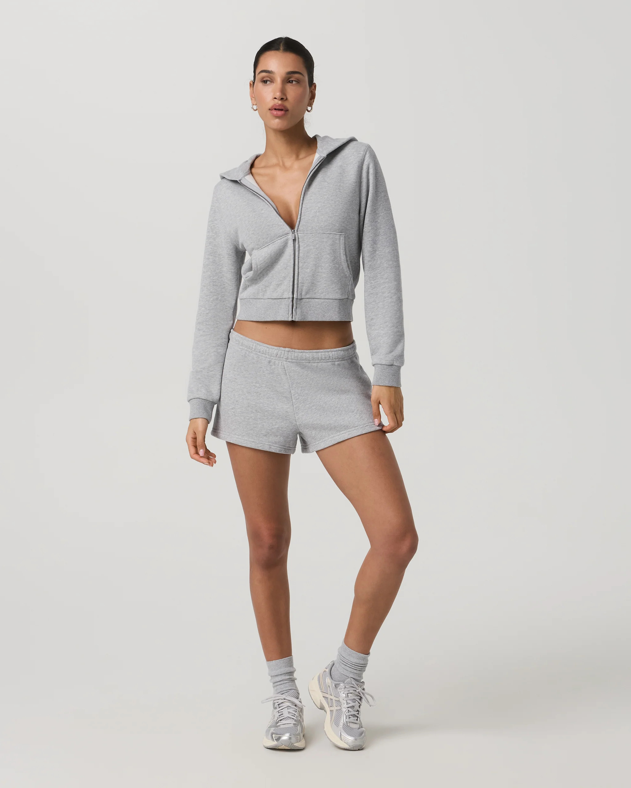 Sedona Retro Short \u2013 Women's Light Heather Grey Shorts \u2013 Vuori | Vuori Clothing (US & Canada)