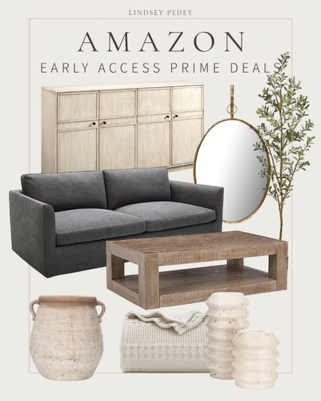 Amazon prime deals! Early access on living room decor! 

Sofa, cabinet, coffee table, faux tree, mirror, vase, pot, candle holder, throw, sale 

#LTKxPrimeDay #LTKsalealert #LTKunder100