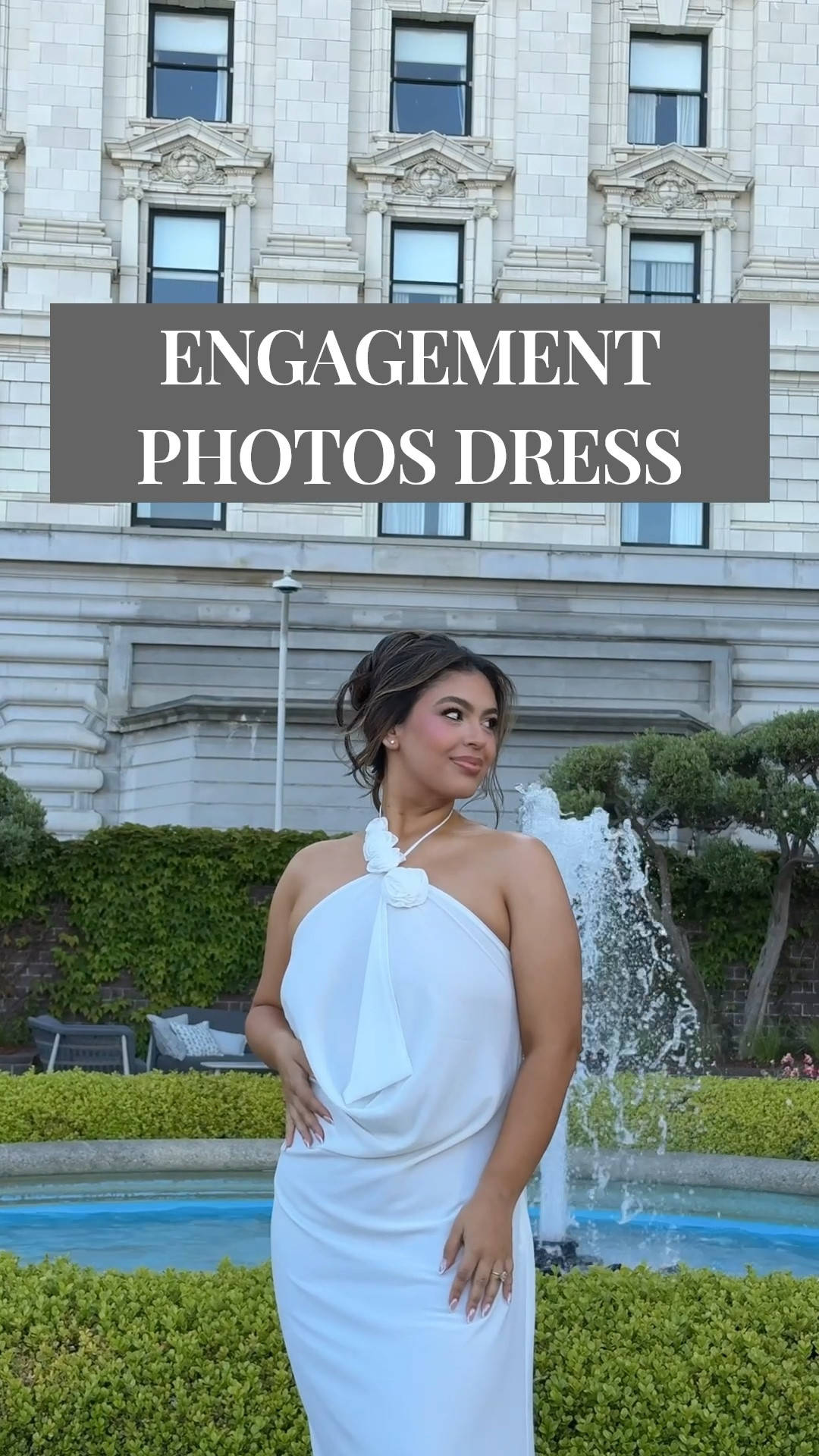 I searched high and low for my perfect engagement photos dress! This dress caught my attention for many different reasons. The cowl neck line, the halter top, the floral pieces in the front, the floral pieces that drape in the back. Everything tied together gave me that elegant, romantic look. I couldn’t be more in love!! 

#LTKBeauty #LTKMidsize #LTKWedding