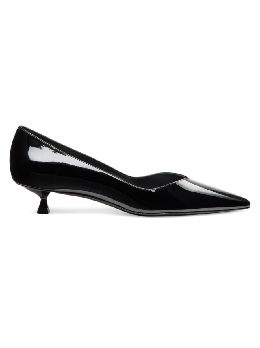 Eva 35MM Patent Leather Kitten-Heel Pumps | Saks Fifth Avenue